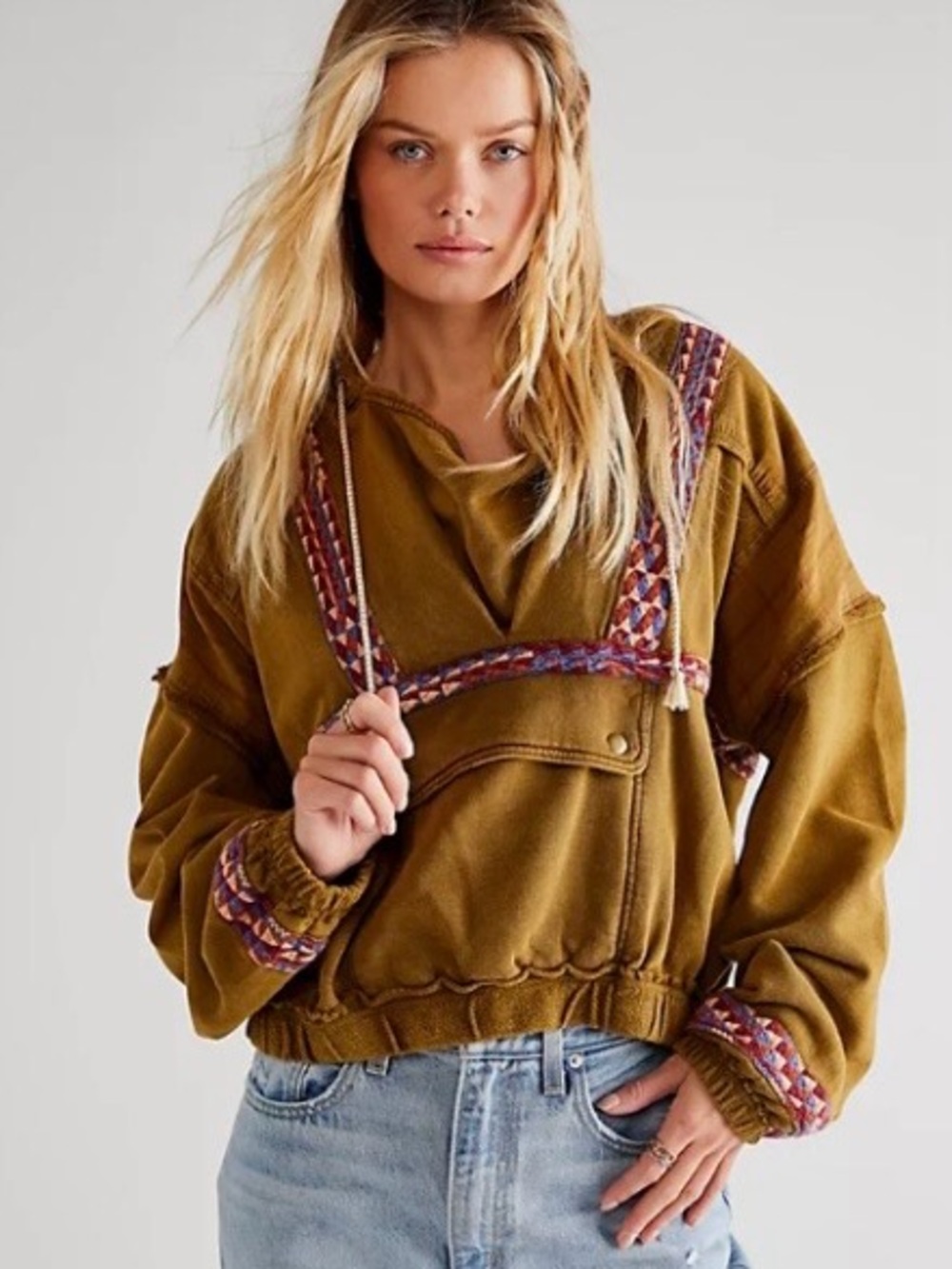 Free People We The Free Back Down Sweatshirt Size XS